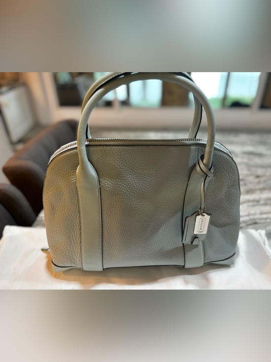 Coach Handbags - Coach Bleeker Preston Satchel 2013 with crossbody and Coach dusty lt blue
